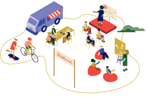 Illustration Kommunen und Traeger